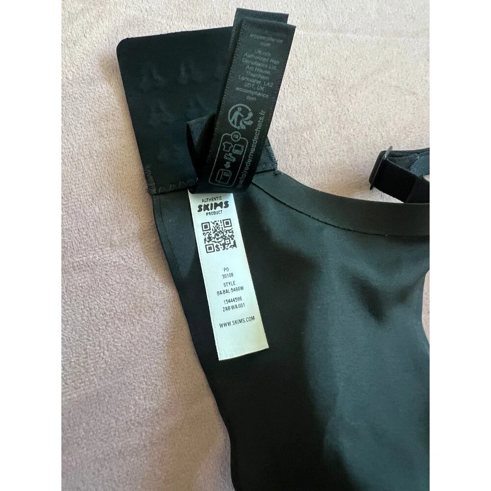 SKIMS BALCONETTE PUSH-UP BRA - 34DD - Onyx Black- New with Tags- padded Bra - Picture 12 of 12
